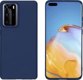 iMoshion Color Backcover Huawei P40 Pro hoesje - donkerblauw
