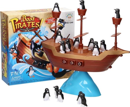 Evenwicht spel - Piraten schip - Bewaar het balans - Pinguïn - Interactief... | bol.com