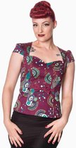 Dancing Days Top -S- FRANKIE Bordeaux rood