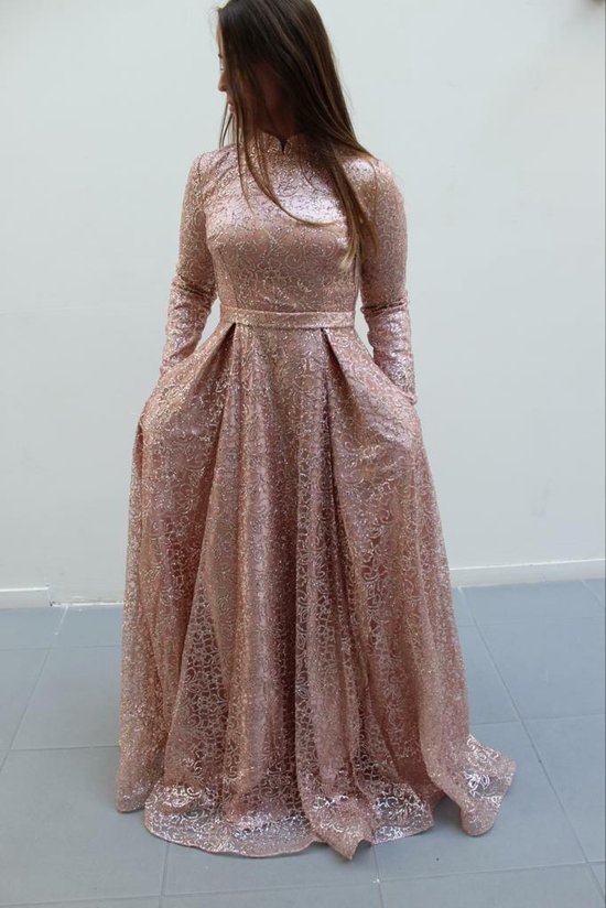 Powder (Hijab) pink glitter dress | bol.com