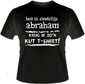 Funny zwart shirt. T-Shirt - Ben ik eindelijk ABRAHAM - Krijg ik zo'n KUT Tshirt - Maat 5XL