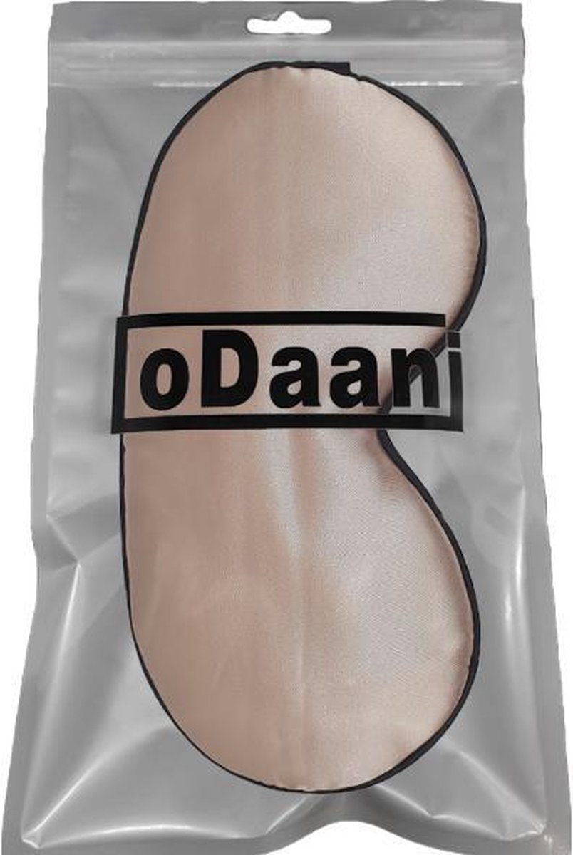 Slaapmaskers Extra Zacht Satijn – 2 Stuks -Goud & Licht Blauw - Thuis - Slaapmasker - Verduisterend - Onderweg - Vliegtuig - Festival - Slaapcomfort - oDaani — afbeelding 2