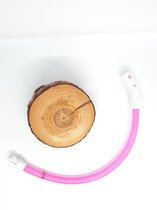 hondenhalsband mini / puppy LED licht, micro USB oplaadbaar (roze)