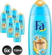 Fa Douchegel Magic Oil - Parfum Lotus Bleu - Voordeelpak 6x 250ml