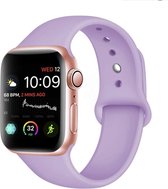 iWatch bandje – Lavendel Paars – 38/40 mm – Apple Watch – Sportbandje – Lavender - S/M – Siliconen - Apple Watch Serie 3/2/1 – Apple Watch Serie 5/4