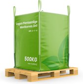 Vegan Plantaardige Mestkorrels 3in1  (Bigbag 500Kg - Voor 5000m2) Universele Organische Meststof - Organifer