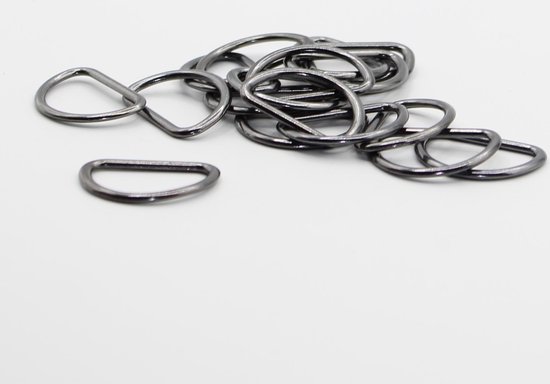 30 Stuks Metalen D-Ringen, 25MM Gouden Halfronde Gesp, Bevestigingsmiddelen voor Portemonnee Sleutelhangers Hand Doe-Het-Zelf Accessoires