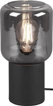 LED Tafellamp - Tafelverlichting - Trion Nikos - E27 Fitting - Rond - Mat Zwart - Aluminium - BES LED