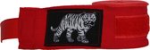 ORCQ Tiger boxing handwraps- Boks Wraps - Boksbandages - Kickboks bandage - Paar - 450cm Rood
