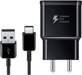 Samsung USB-C snellader fast charger ook voor Sony, Huawei, LG - 1m type C - 2.0A