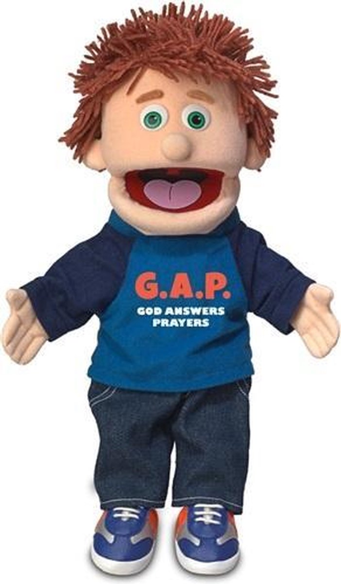 Sillypuppets - Christelijke handpop Tommie - 35 cm