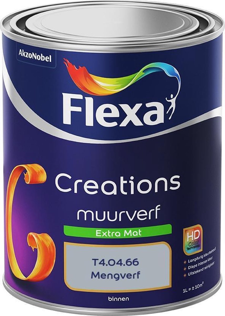 Flexa Creations Muurverf - Extra Mat - Mengkleuren Collectie - T4.04.66 - 1 liter