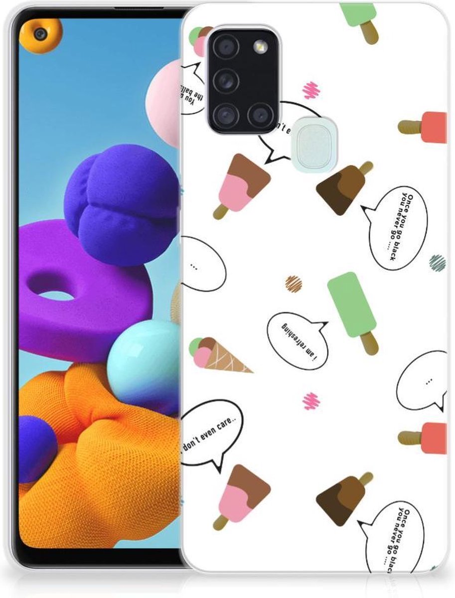 Samsung Galaxy A21s Siliconen Case IJsjes