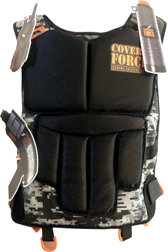 bol.com | Covert Force Tactical Vest | Armor | Tactisch Kogelvrij Vest |  Schietspeelgoedaccessoires