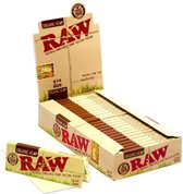 RAW Rolling Paper | Organic Hemp |1 1/4 Ful Box-24pack