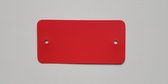 PVC-labels 54x108mm rood met 2 gaten - per doosje van 1000 stuks