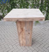 Sta tafel van Gebruikt steigerhout 76x76cm
