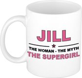 Jill The woman, The myth the supergirl cadeau koffie mok / thee beker 300 ml