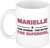 Marielle The woman, The myth the supergirl cadeau koffie mok / thee beker 300 ml