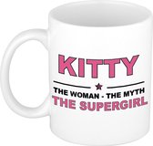 Kitty The woman, The myth the supergirl cadeau koffie mok / thee beker 300 ml