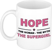 Hope The woman, The myth the supergirl cadeau koffie mok / thee beker 300 ml