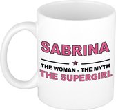Sabrina The woman, The myth the supergirl cadeau koffie mok / thee beker 300 ml