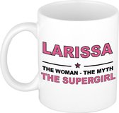 Larissa The woman, The myth the supergirl cadeau koffie mok / thee beker 300 ml