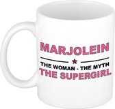 Marjolein The woman, The myth the supergirl cadeau koffie mok / thee beker 300 ml