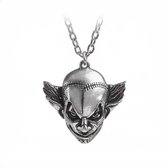 Alchemy Gothic Ketting M'ERA LUNA EVIL CLOWN Zilverkleurig