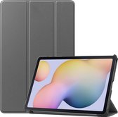 Case2go - Tablet Hoes geschikt voor Samsung Galaxy Tab S7 Hoes (2020) - Tri-Fold Book Case - Grijs