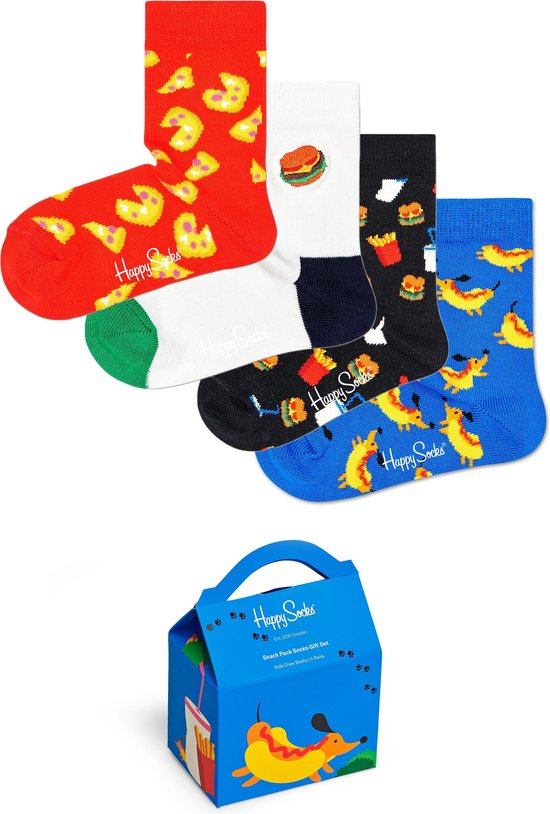 Happy Socks Kids Snack Pack Chaussettes - Coffret cadeau - Kids - Taille 0 0-12M