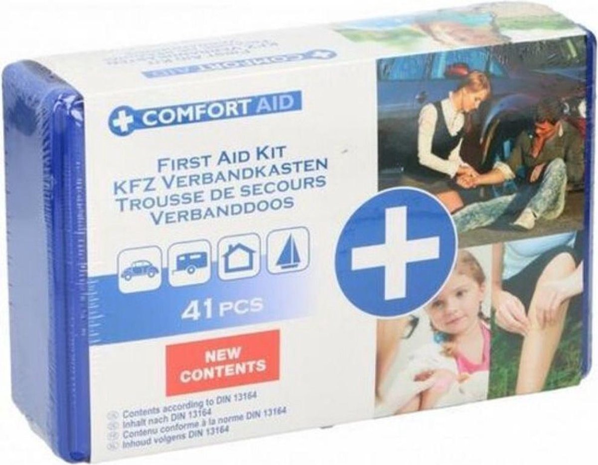 Comfort Aid - Premium EHBO Verband Set - Verbanddoos - 41 delig - Verbandoos auto - EHBO doos - Orange85