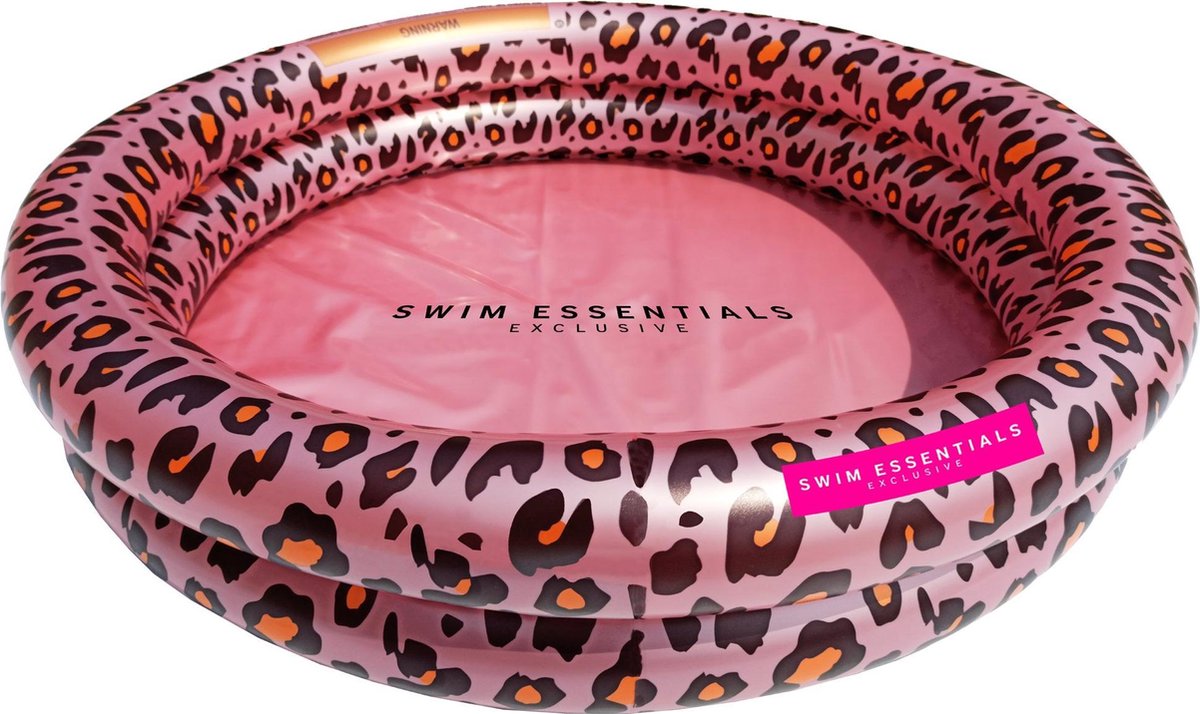 Swim Essentials - baby swimming pool - rosé goude panterprint