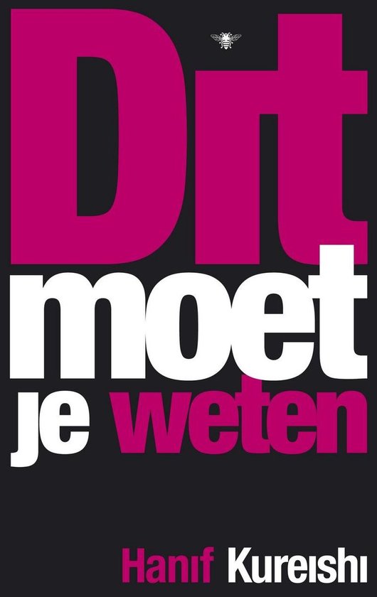 Boekomslag met de titel 'Dit moet je weten' in grote, fuchsia letters. Een kleine vlieg staat boven de 'D'.