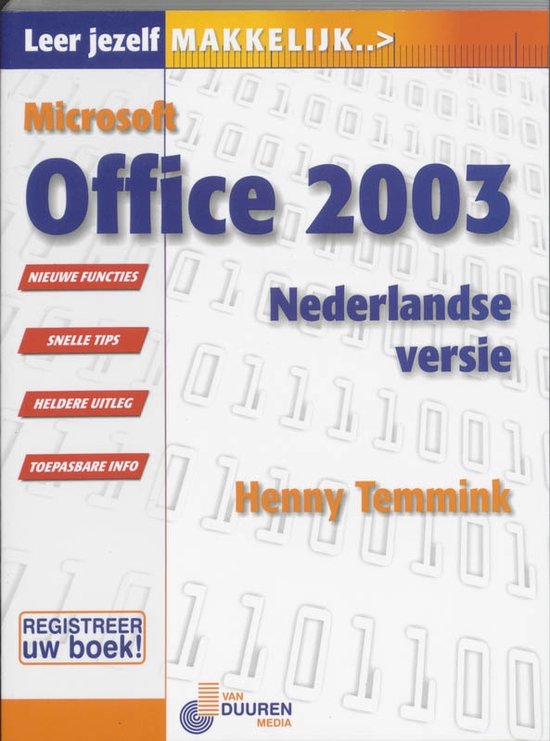 Cover van het boek 'Microsoft Office 2003' van Henny Temmink