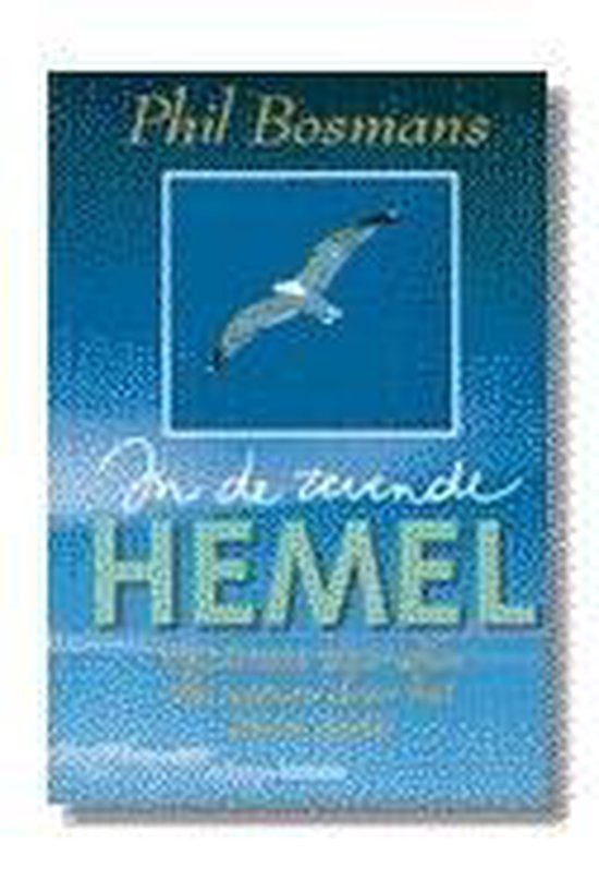Boek 'In de zevende hemel' met een meeuw vliegend boven water.