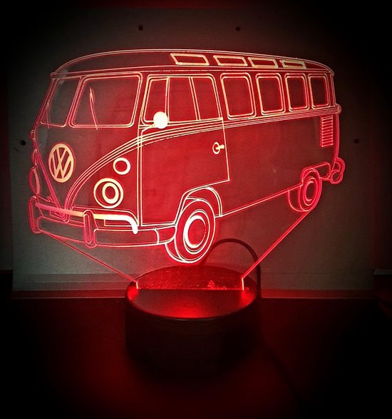 VOLKSWAGEN COMBI 1969" 3D led lamp | bol.com