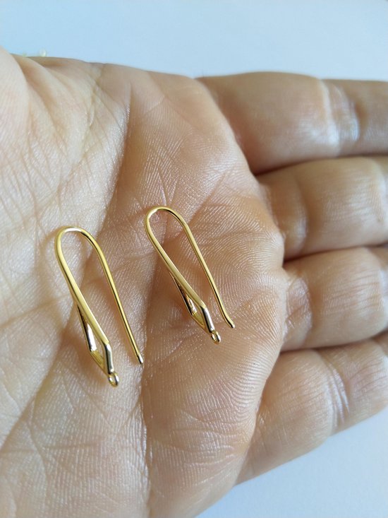 doorgaan met Score houten 3 paar gouden oorbellen zelf maken oorhaken goudkleurig benodigdheden  sieraden lange... | bol.com