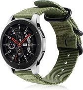 Samsung Galaxy Watch nylon gesp band - groen - 45mm / 46mm