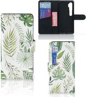 Wallet Case Xiaomi Mi Note 10 Pro Smartphone Hoesje Leaves