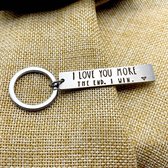 Sleutelhanger Liefde: 'I Love You' | cadeau | Drive Safe