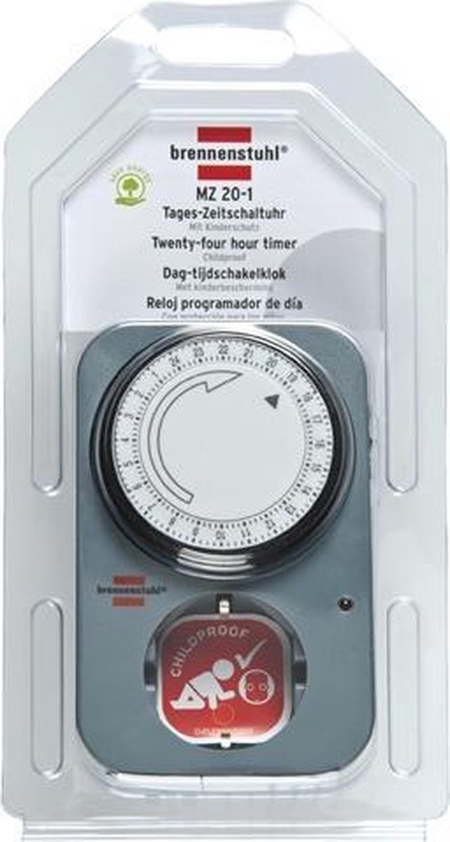 Brennenstuhl Zeitschaltuhr Mz 20 1 Bedienungsanleitung BRENNENSTUHL MZ 20-1 DAG-TIJDSCHAKELKLOK | bol.com