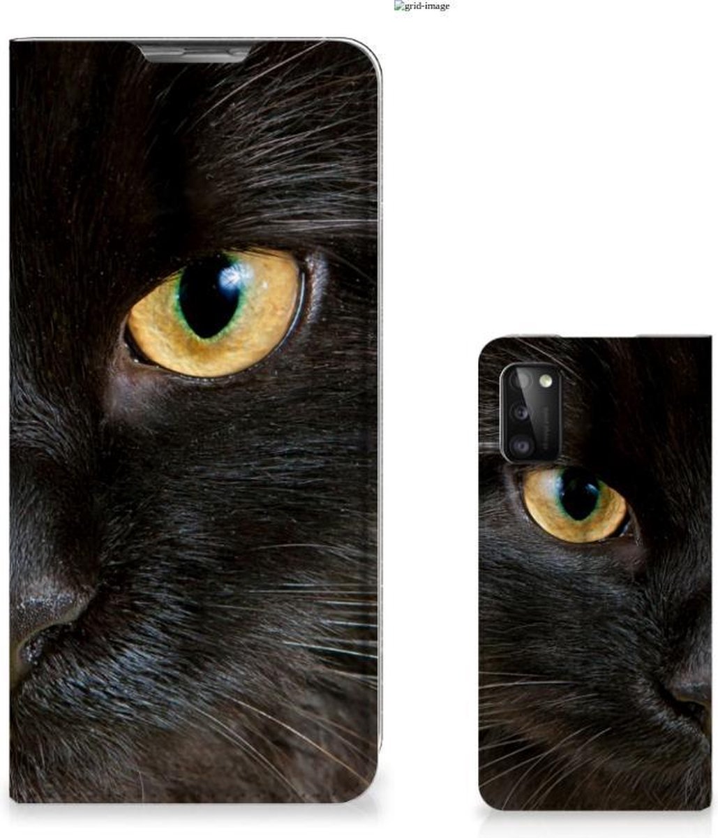 Samsung Galaxy A41 Hoesje maken Zwarte Kat
