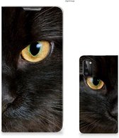 Beschermhoesje Samsung Galaxy A41 Telefoonhoesje Zwarte Kat