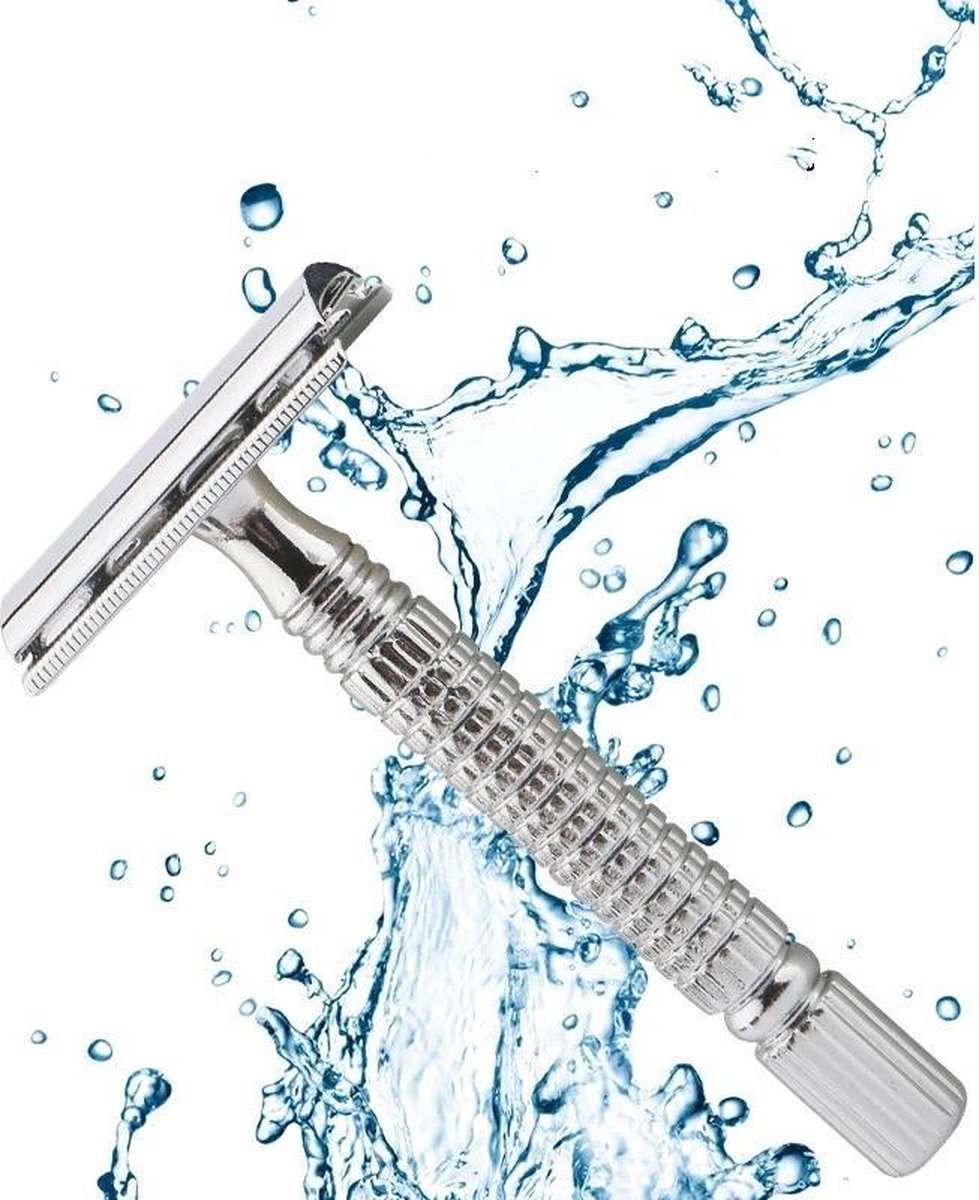 Safety Razor + 10 extra scheermesjes Klassiek scheermes Double Edge