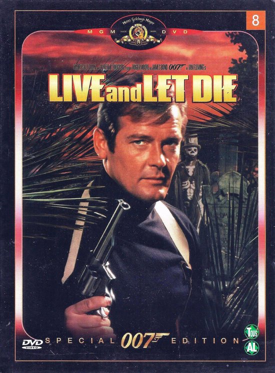 James Bond 007 Live And Let Die DVD Special Edition Actie Film met: Roger Moore Taal: Engels Ondertiteling NL Nieuw!