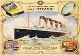 Wandbord - The New White Star Liner R.M.S. Titanic