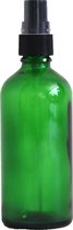 Groen glazen sprayflesje (100 ml) - aromatherapie - hervulbaar