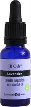 JB Oils® - Lavendel olie - Lavender - Lavandula angustifolia – Etherische Olie - Essentiële olie – Aromatherapie - 20 ml - 100% natuurlijke kwaliteit en biologisch