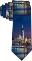 Fun stropdas met de Sky Line van New York (31276)